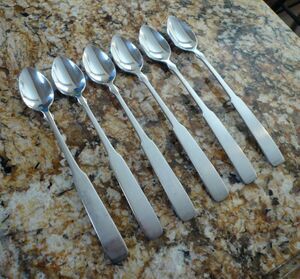 World Tableware Boston Common 6 Iced Tea Spoons Stainles Steel